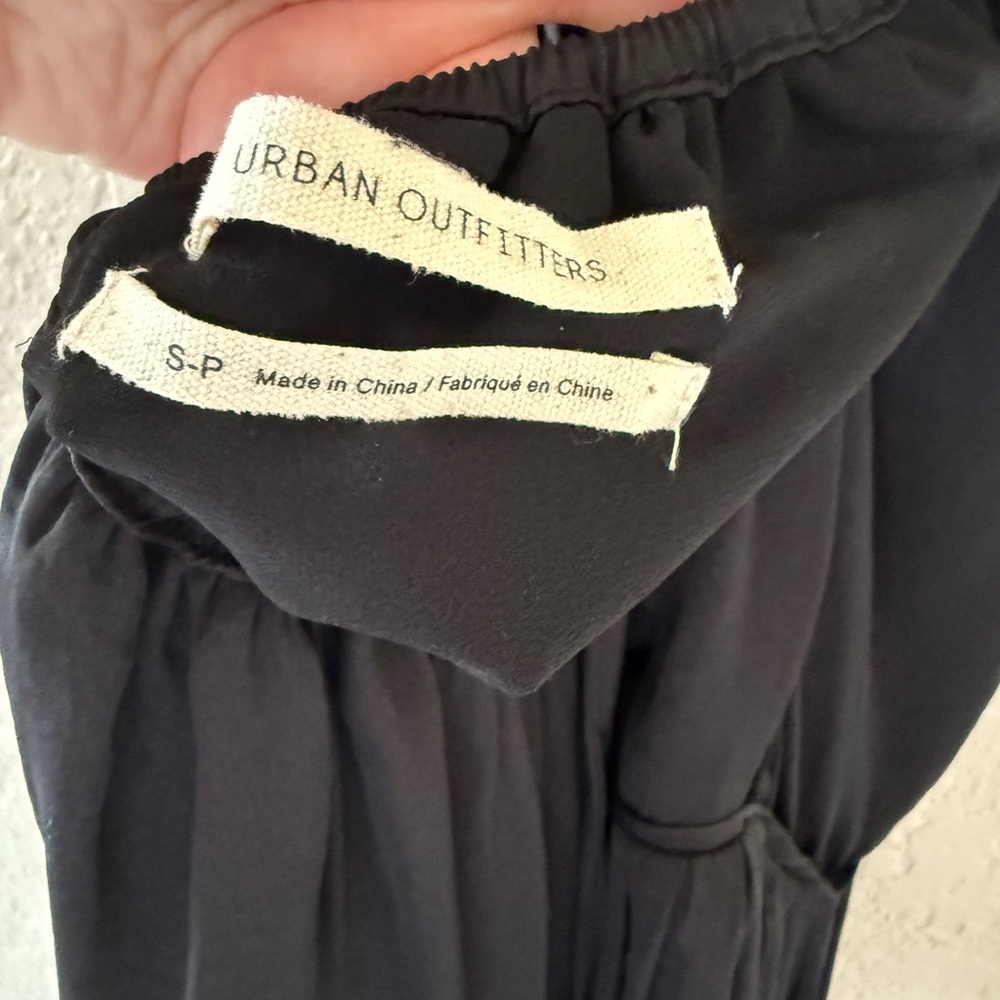 Urban Outfitters Silky Black Midi Dress - Picture 3 of 3